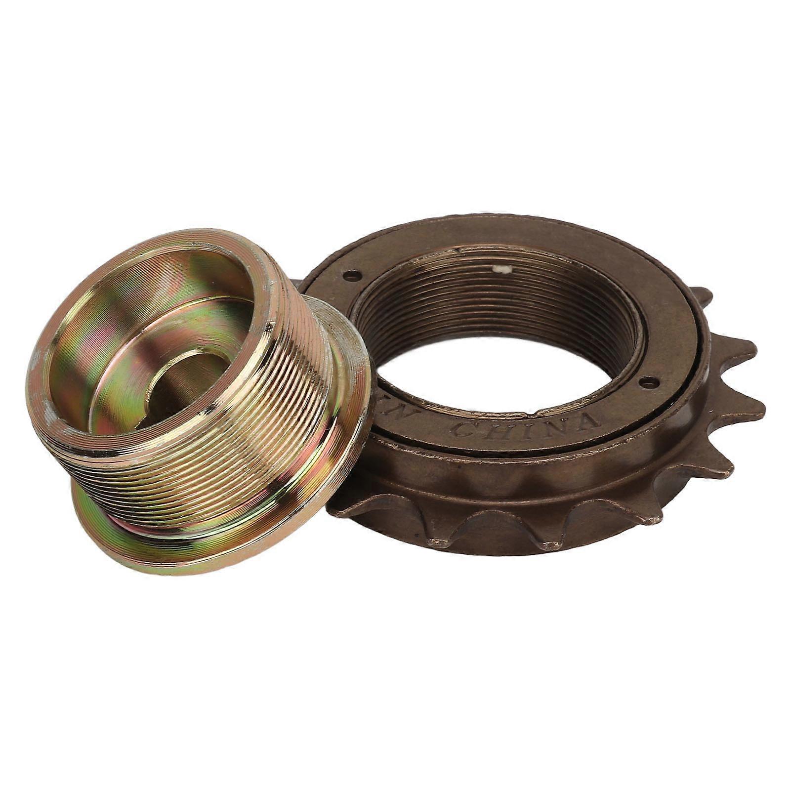 Eatbuy 16 T Single Speed Bike Bicycle Freewheel 16 Teeth Single Speed Freewheel Flywheel Sprocket Bike Accessory