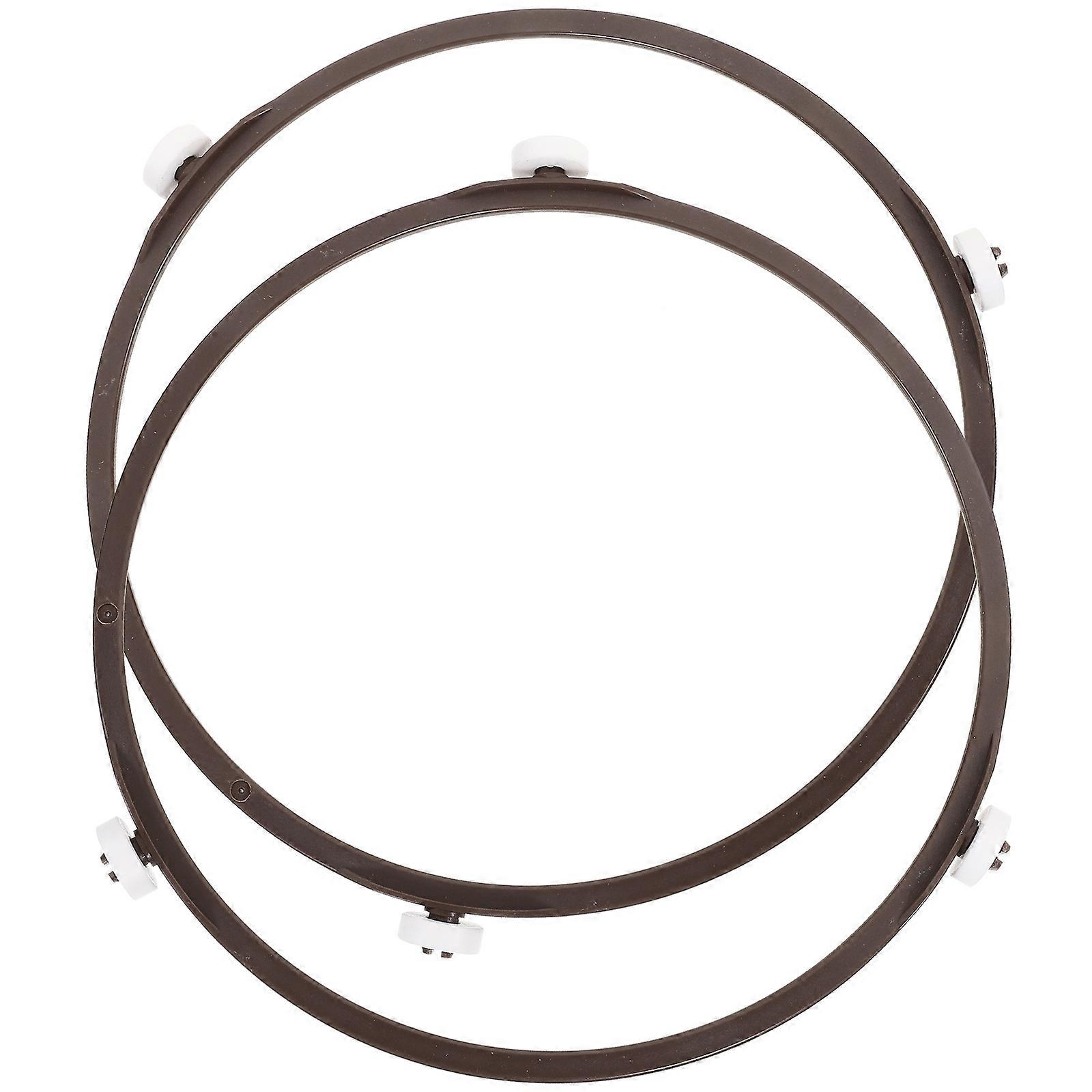 2pcs Oven Support Ring Microwave Turntable Plate Roller Oven Support Wheel Ring