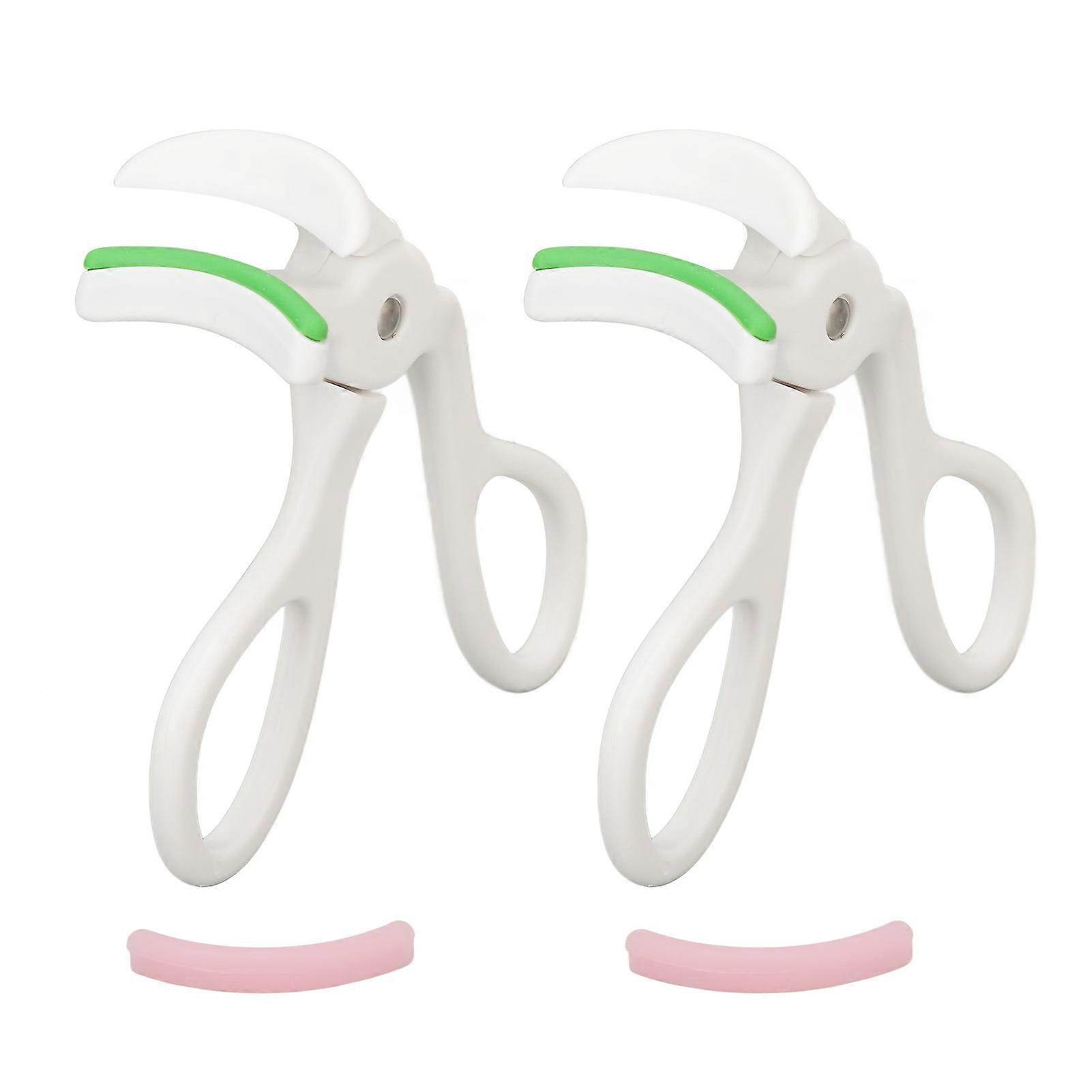 2pcs Eyelash Curler Precision Curl Control Wide Angle With Refill Pads Lash Lift Curling Tool With Refill Pads