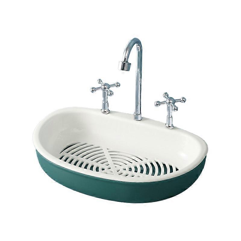 Shower Soap Tray 2-layer Design Removable Sponge Holder Case for Kitchen Sink