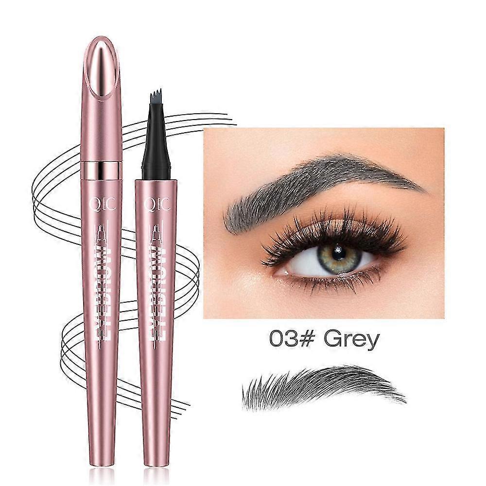 3d Waterproof Magic Microblading Eyebrow Pencil 4 Tips Precise Brow 