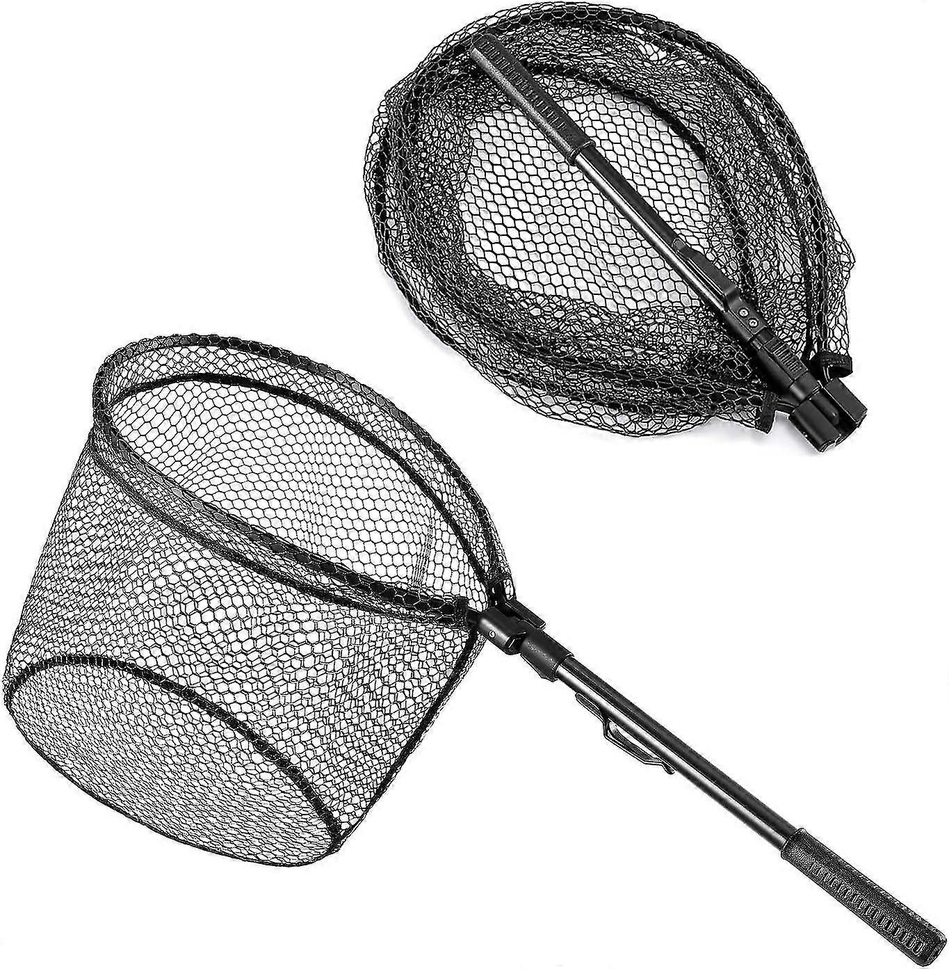 Foldable Telescopic Fishing Landing Net Triangular Net Fish Fishing Pond Pool Basin