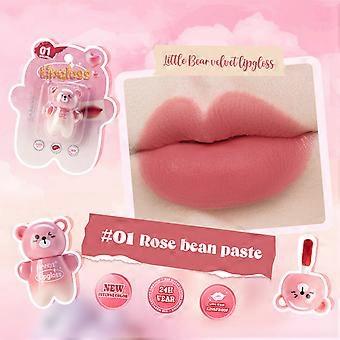 Bear Velvet Waterproofing Lipstick Non-stick Lip Glaze Matte Lip Gloss Lip Glaze 1.5ml