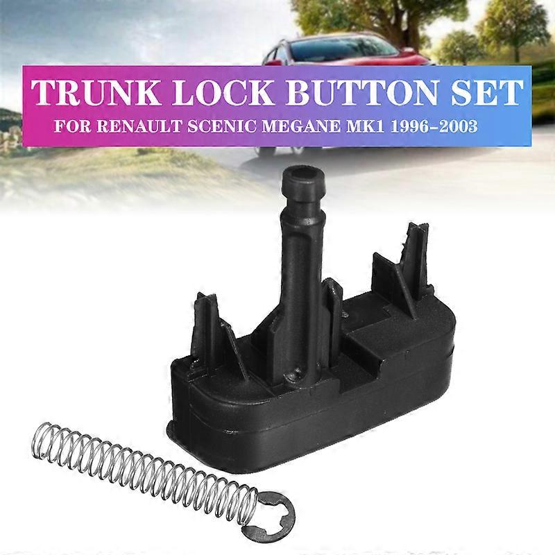 Car Trunk Lock Button Black Boot Tailgate Rear Push Control Button For Renault Scenic Megane MK1 1996-2003 621-126063 X8R0004