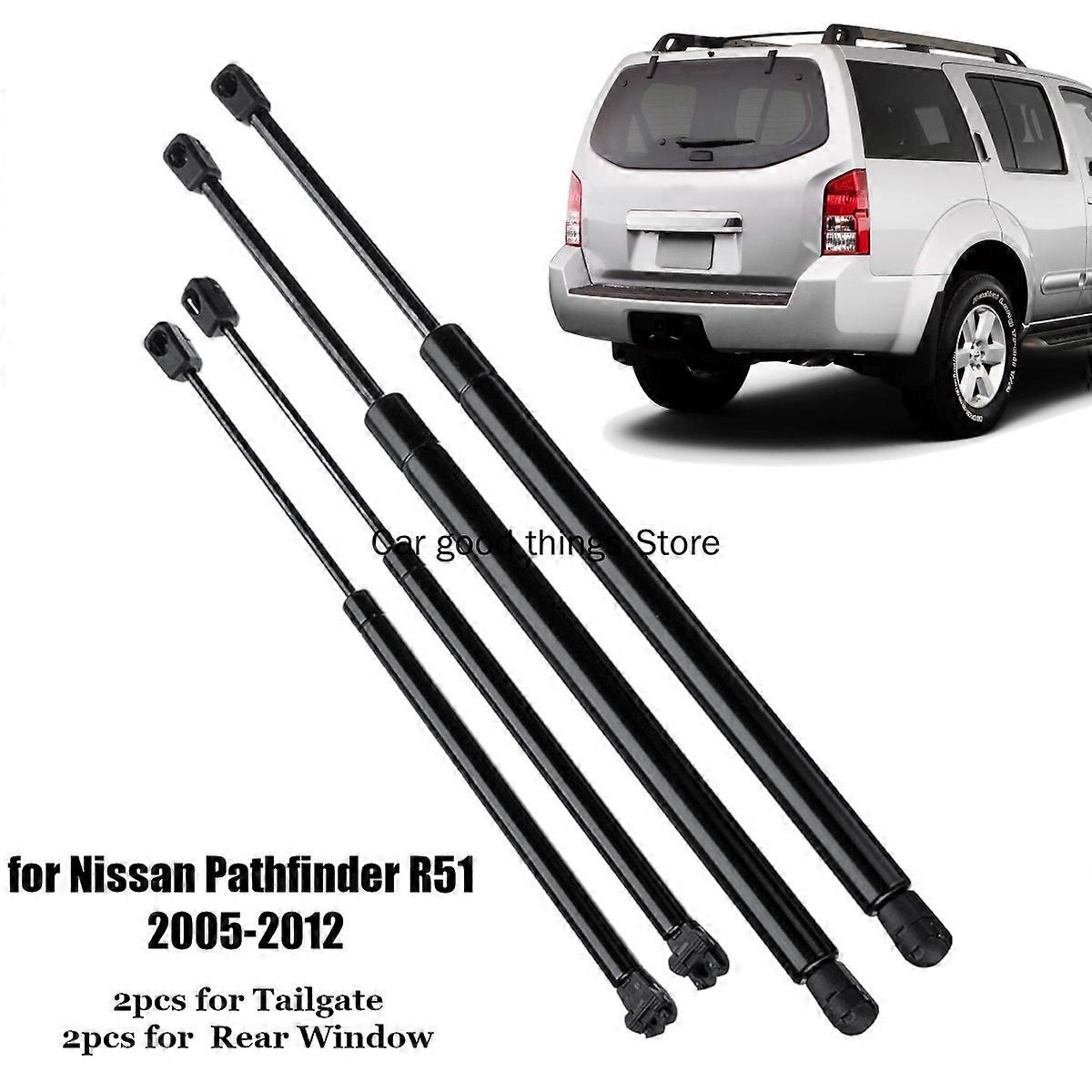 4X Rear Window Tailgate Boot Gas Spring Struts Strut  Support Rod Arm Bars For Nissan Pathfinder