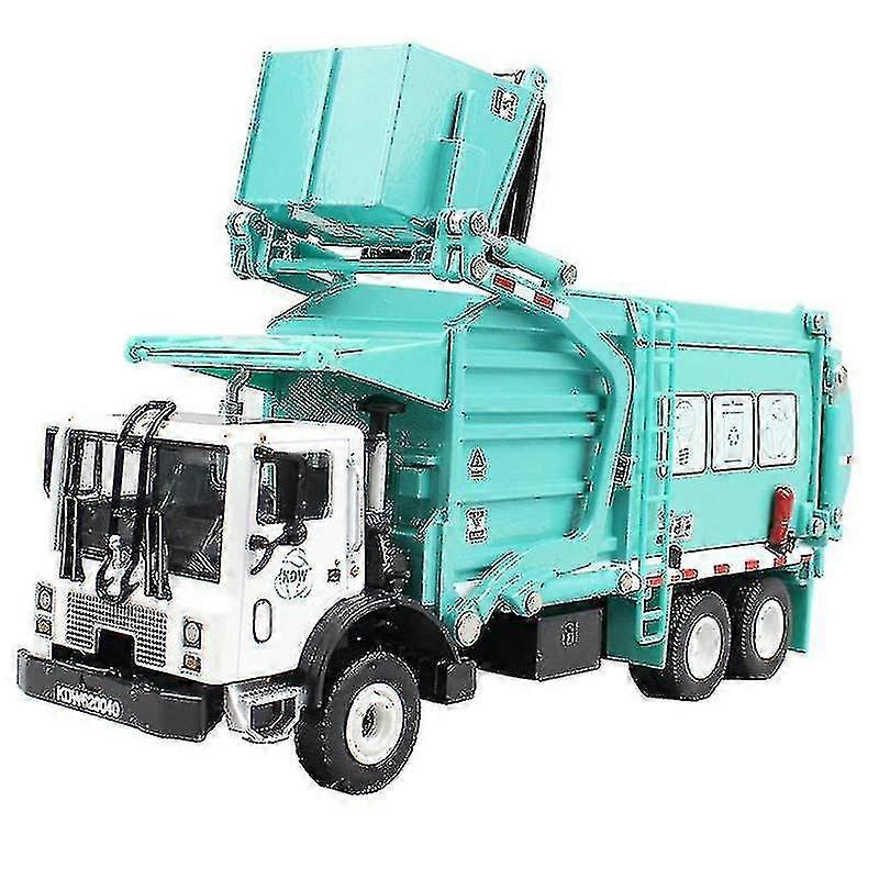 legering barreled søppelbærer lastebil 1:24 (grønn)