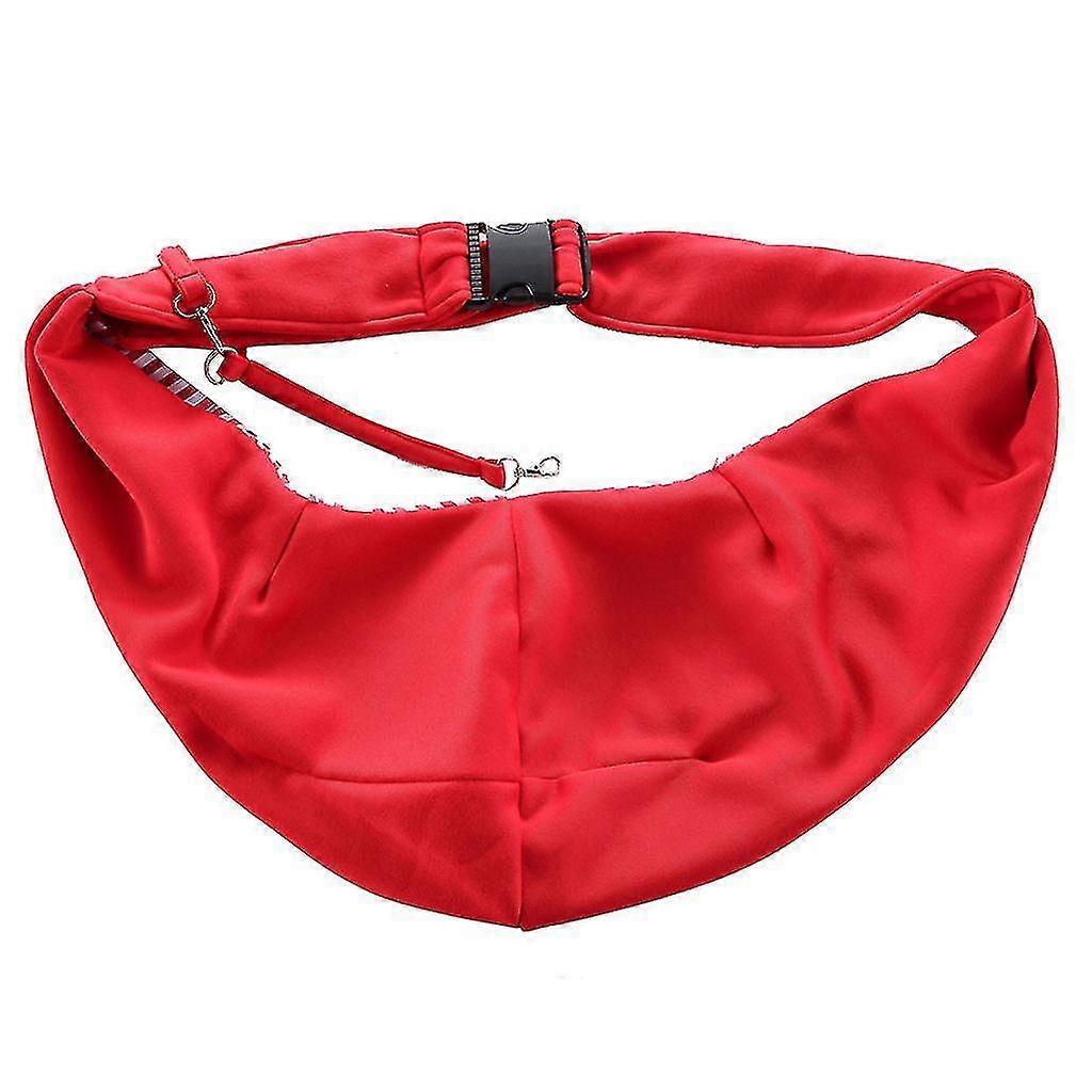 Small Pet Dog Cat Carrier Should Sling Pink Strip Pattern Adjustable Should Bag