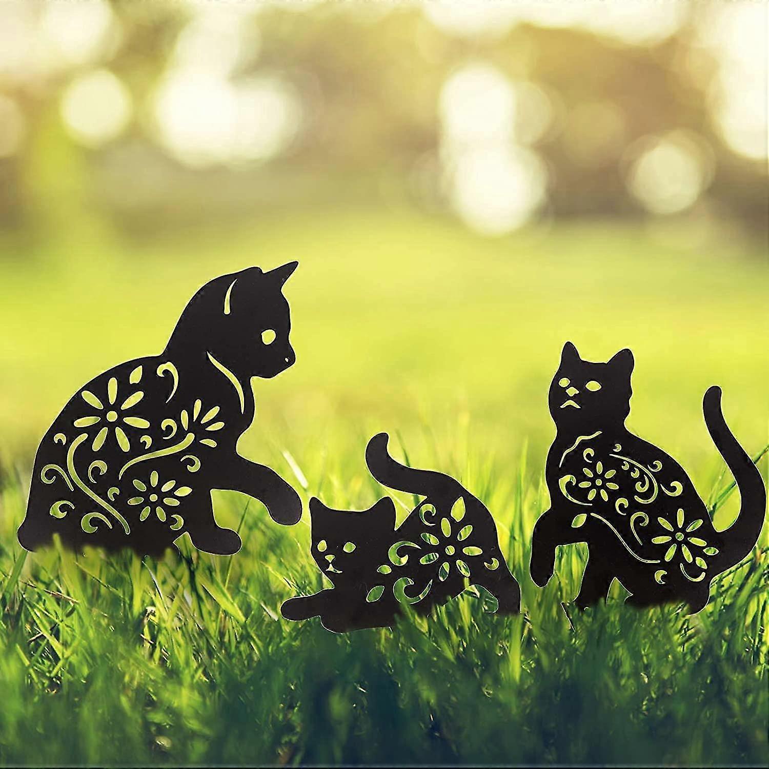 حديقة الديكور ، حصص حديقة معدنية مزخرفة للأماكن الخارجية ، ساحة ، فناء (قطة)