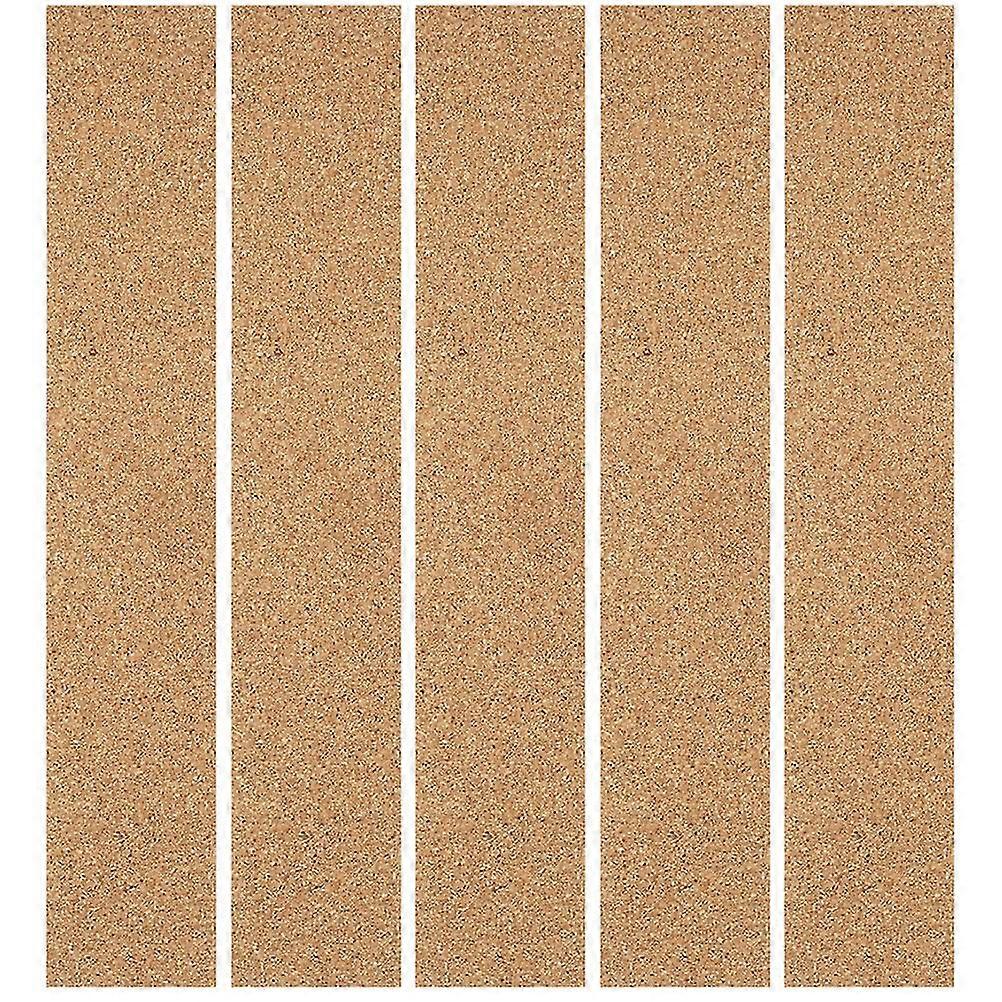 5Pcs Bulletin Board Cork Strips Message Bulletin Strips Self-adhesive Cork Strips Z