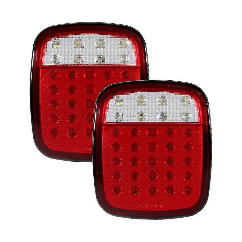varten Wrangler YJ TJ JK CJ 33LED takavalot takajarru peruutusvilkku IP67 vedenpitävä valkoinen ja punainen kuorma-auton takavalo