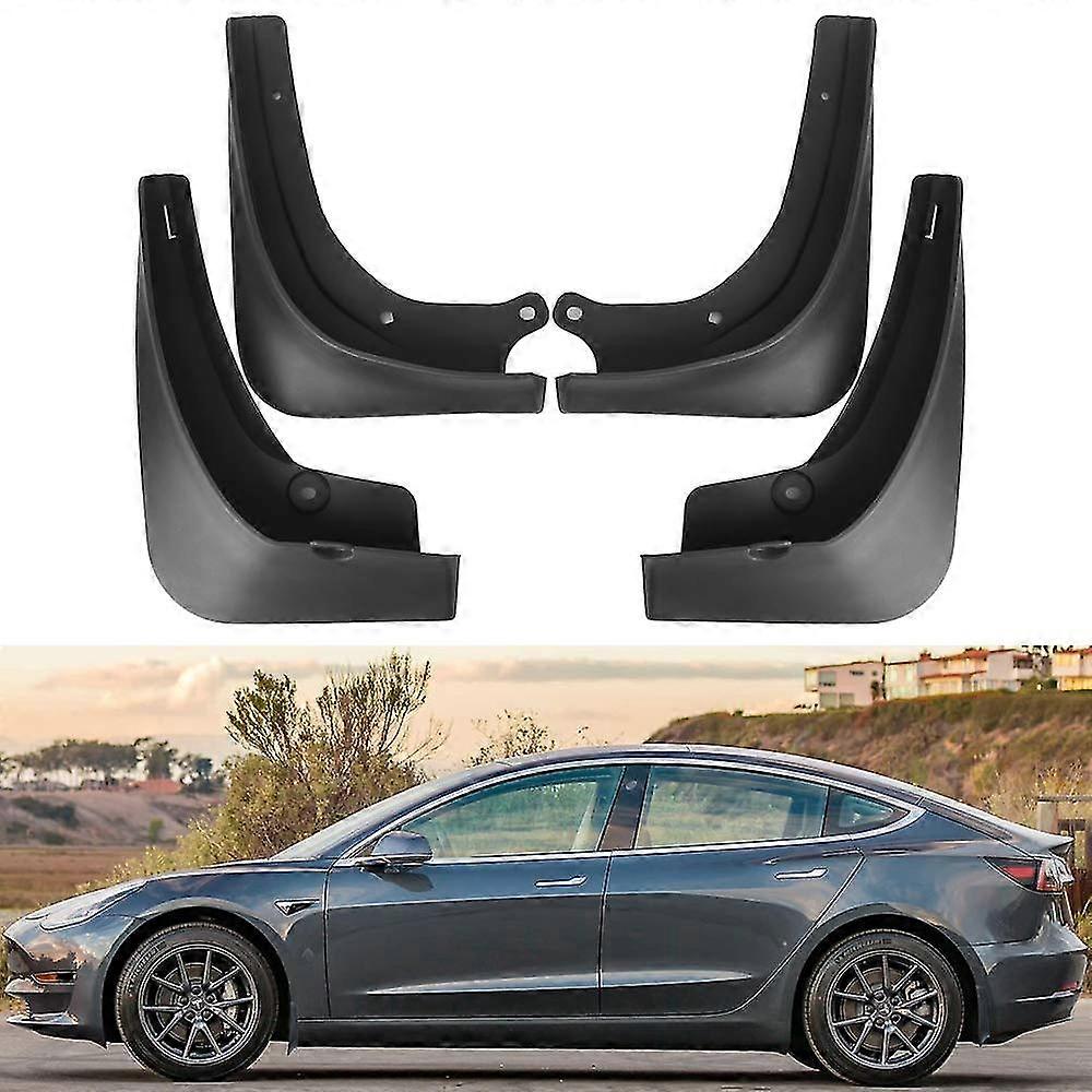 4 Pack Tesla Model 3 Mud Flaps Splash Guards