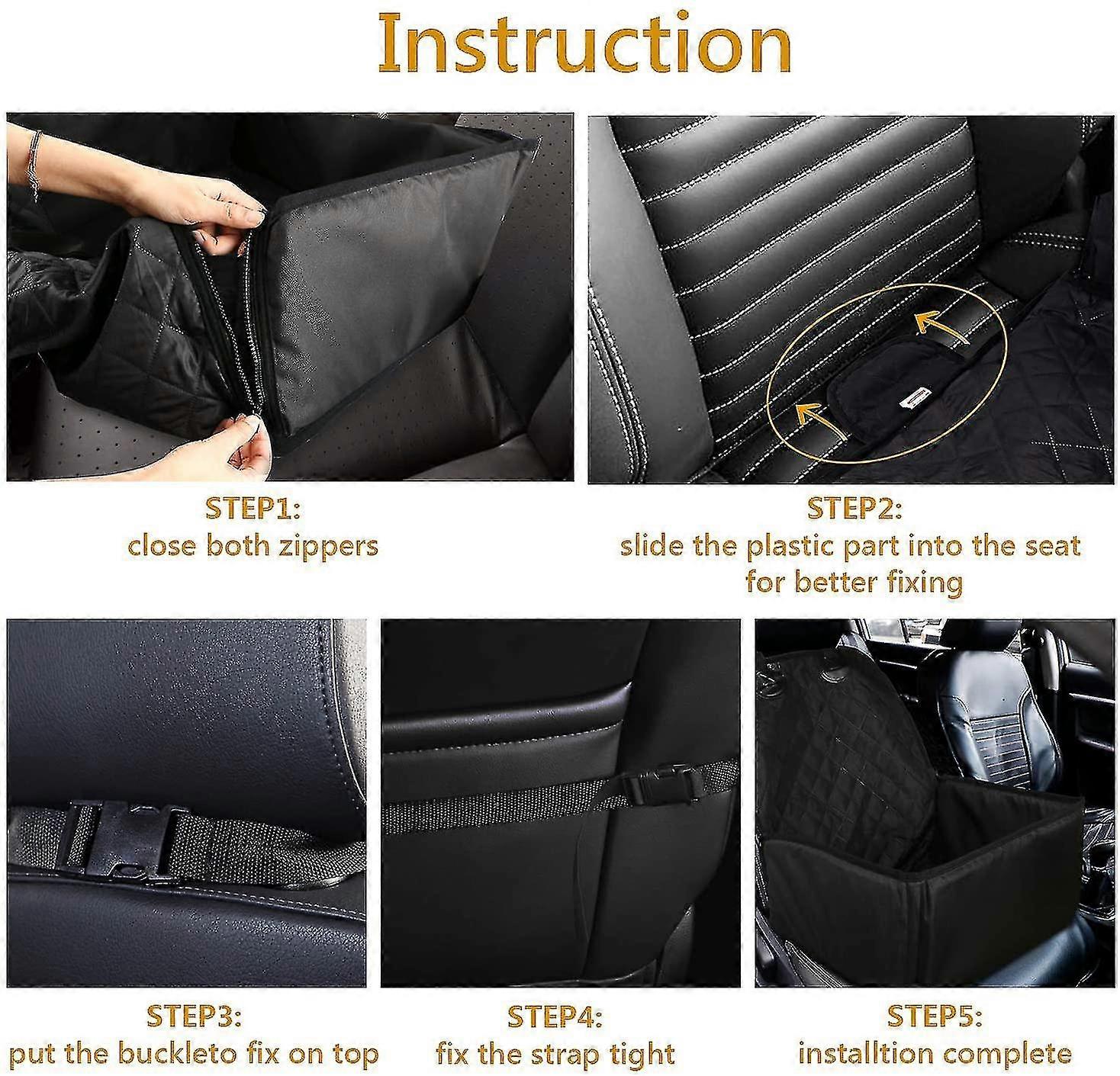 Seggiolino auto per cani - Copertura seggiolino auto per cani Premium compatibile con ogni auto - Seggiolino per cani Anteriore Se