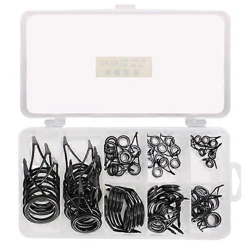 75 PCS / Box Ceramic Wire Loop Luya Rod Fishing Gear Accessories