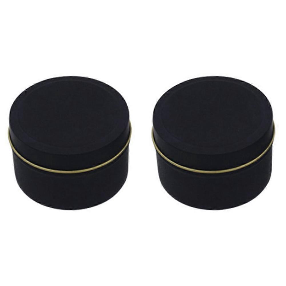 12Pcs Candle Container Round Tin Can 6.5 x 4.5cm Retro Candle Box with Lid,for Travel Storage Camping Candle Making