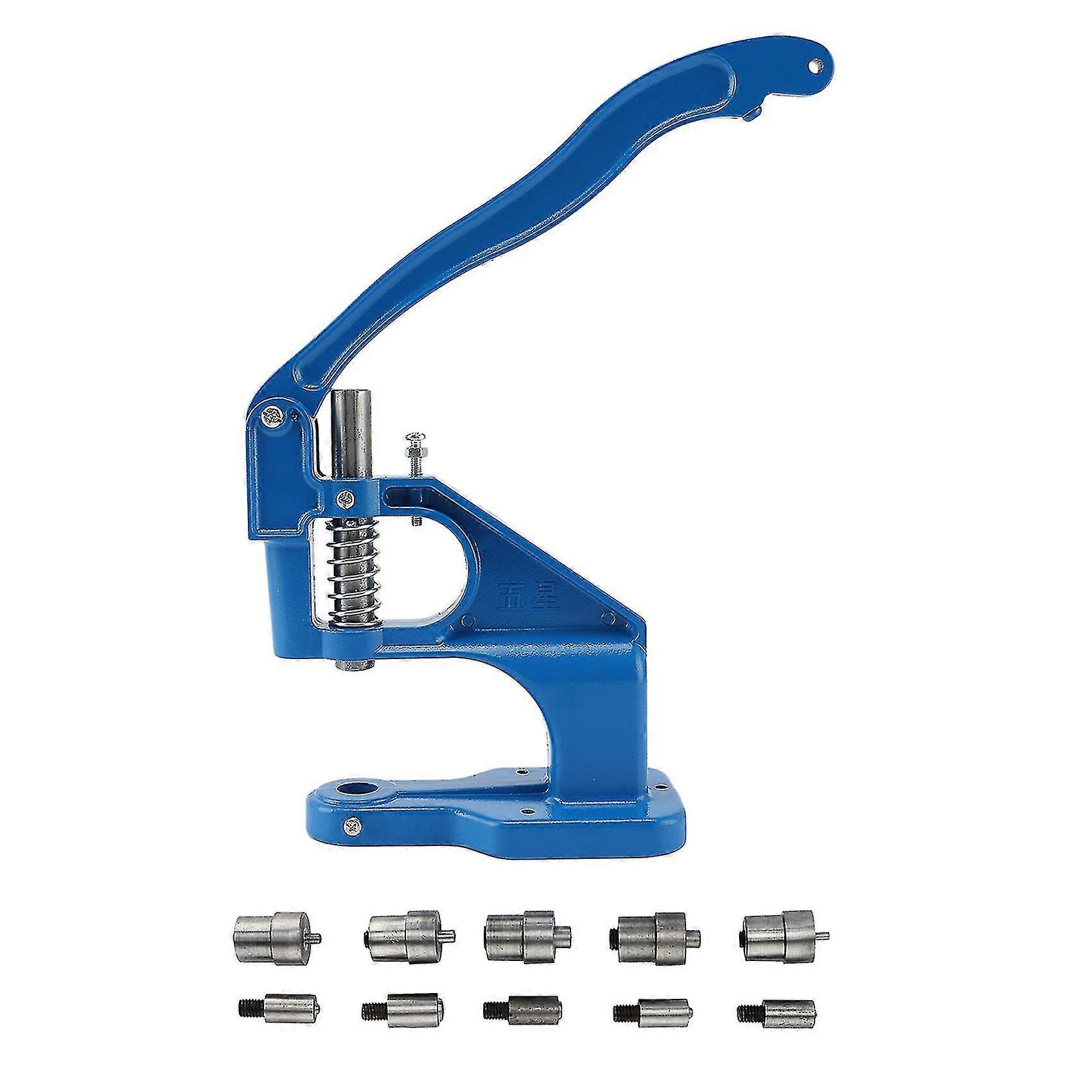 Hand Punch Press Machine For Eyelet Grommet Dies Or Double Cap Rivets Dies Mould Tool Snap Buttons (ruigou)