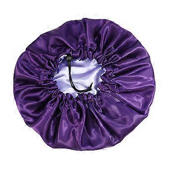 Satin Bonnet Silk Lined Bonnet Hair Bonnet for Women, Large Reversible Shower Caps Satin Sleeping Caps Curly Natural Hair