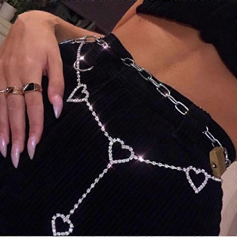 Rhinestone Body Chains Belt Crystal Waist Chain