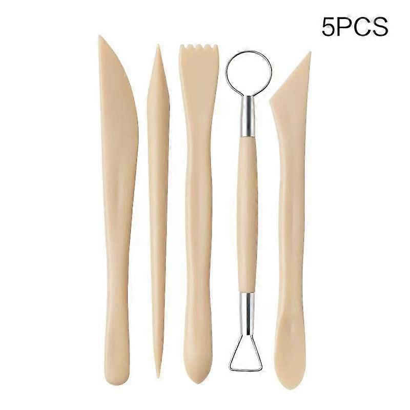 5pcs Diy Professional Pottery Carving Chisel Knife Tool  Sculpture Set