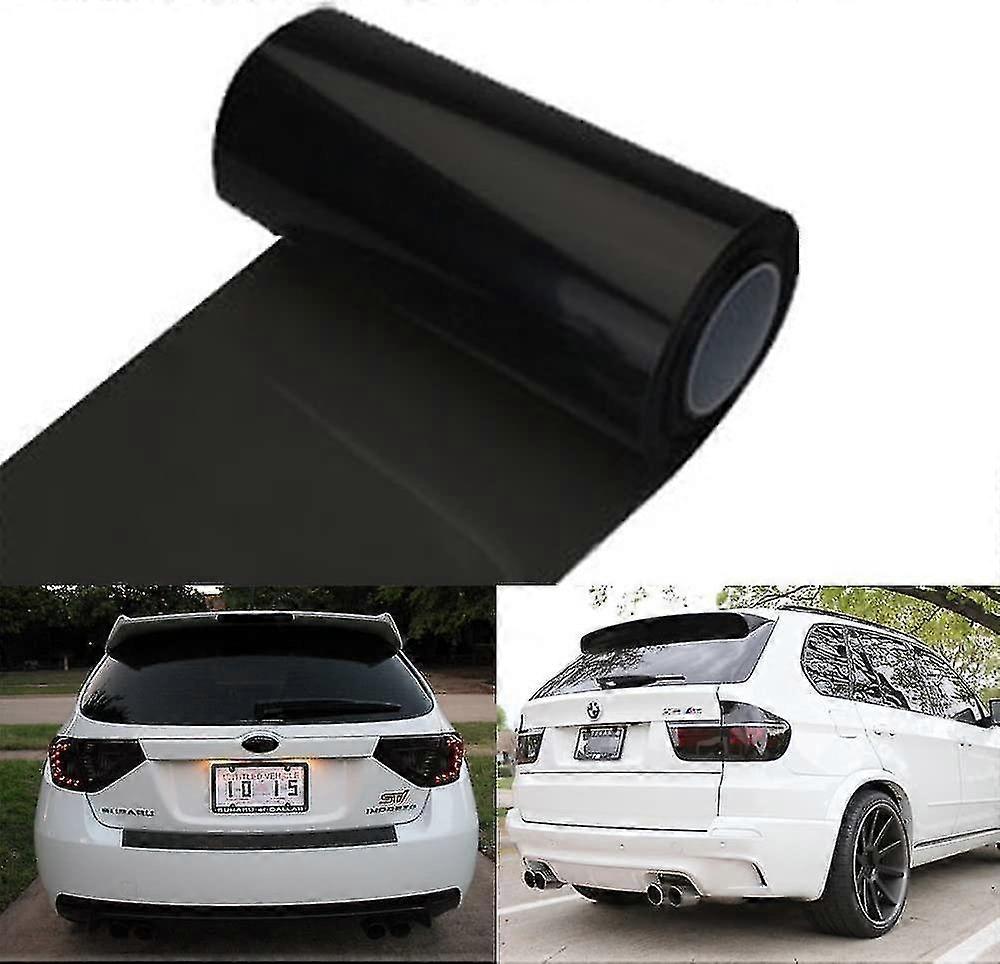 11 X 98 Inches Self Adhesive Headlight, Tail Lights, Fog Lights Tint Vinyl Film (dark Black)