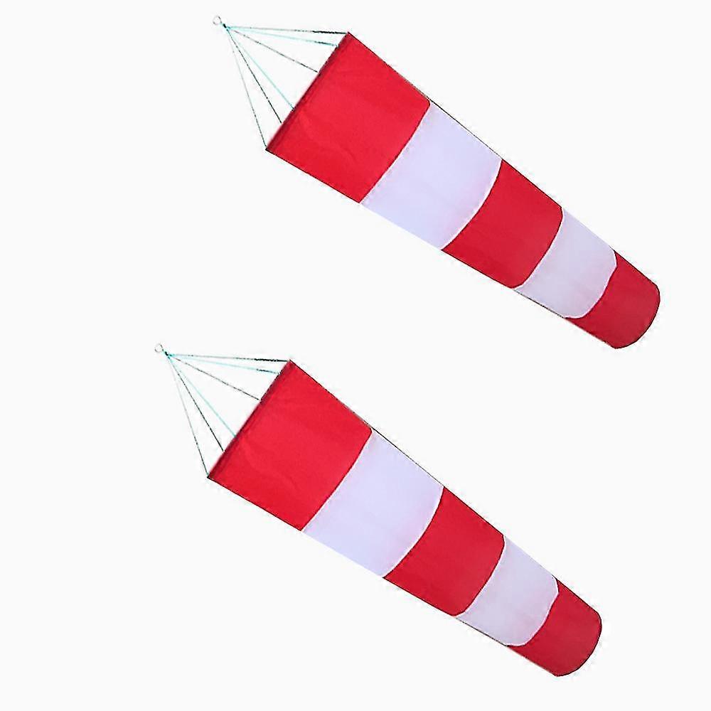 2pcs Weather Vane Outdoor Hanging Rip-stop Wind Sock Rotating Windsock