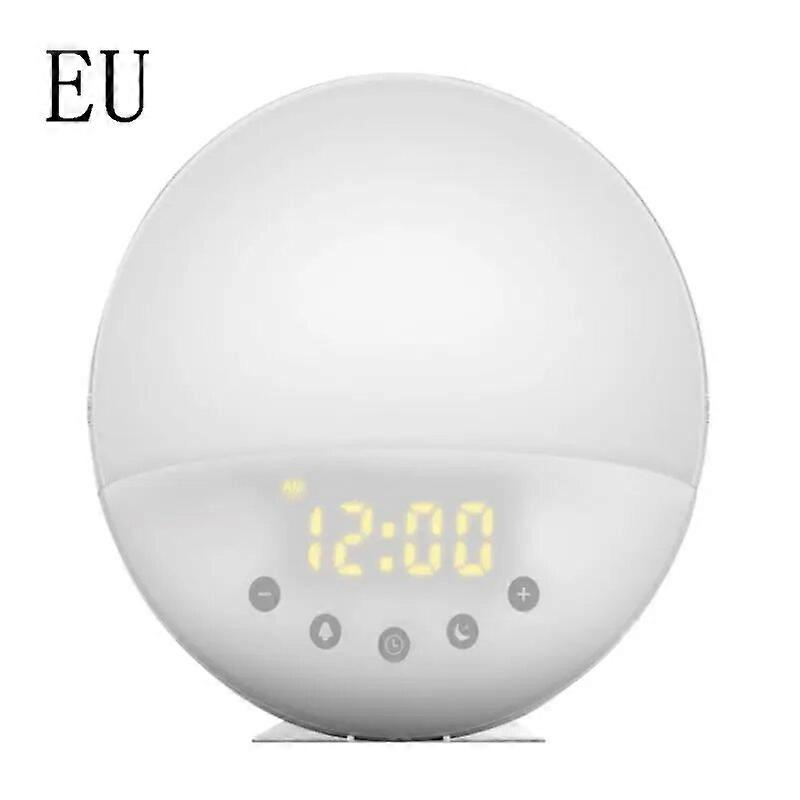 Wake Up Light Alarm Clock with  Sunset Simulation 7 Colors 7 Natural Sounds and FM Radio Dual Alarms Snooze for Wholesale