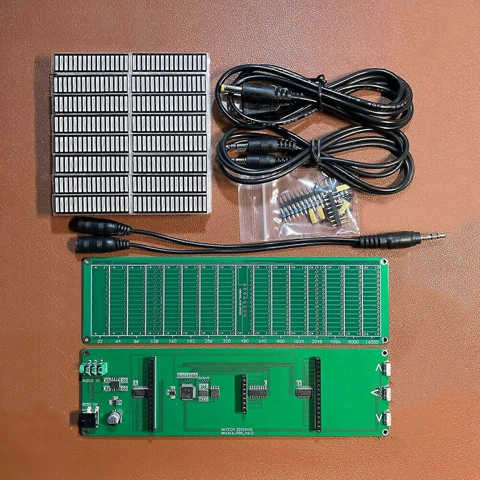 AK1616_PRO Music Spectrum Board Rhythm Light LED Music Level DIY Kit 16-Segment