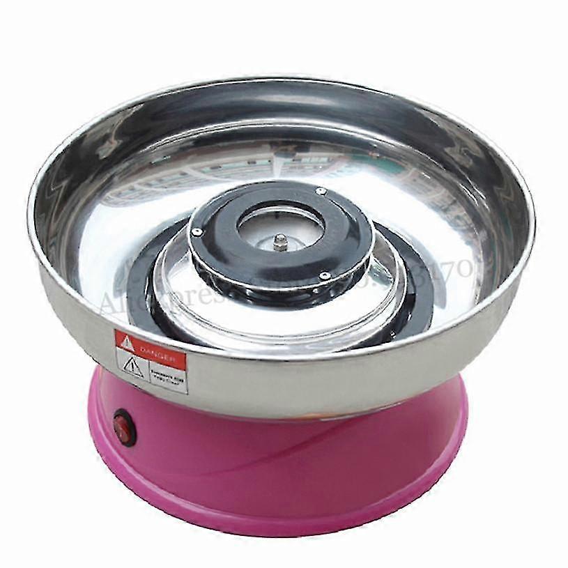 Pink color cotton candy maker candy floss machine spun sugar processor