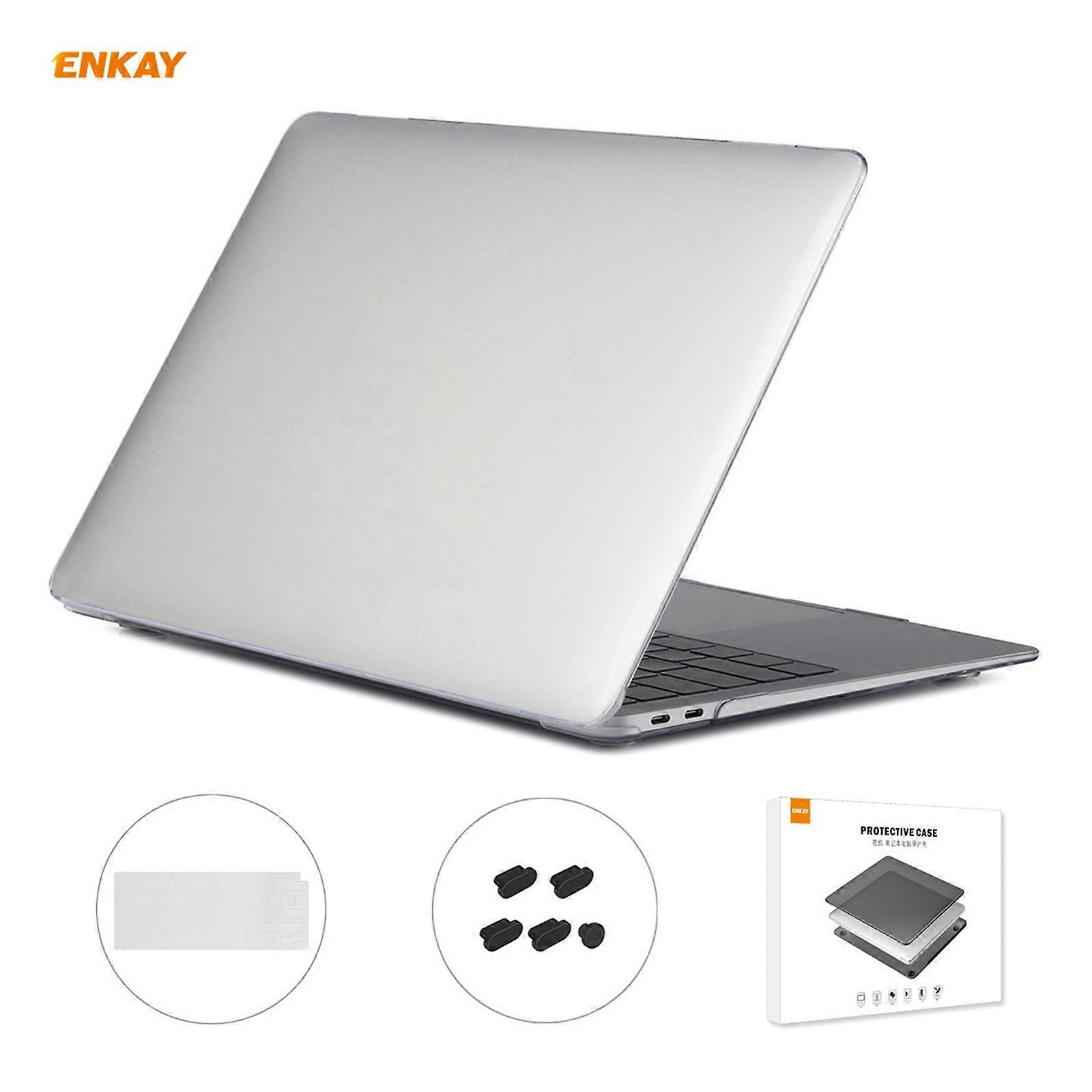 3 in 1 Laptop Protective Case + EU Version TPU Keyboard Film + Anti-dust Plugs Set for MacBook Air 13.3 inch A2179 & A2337