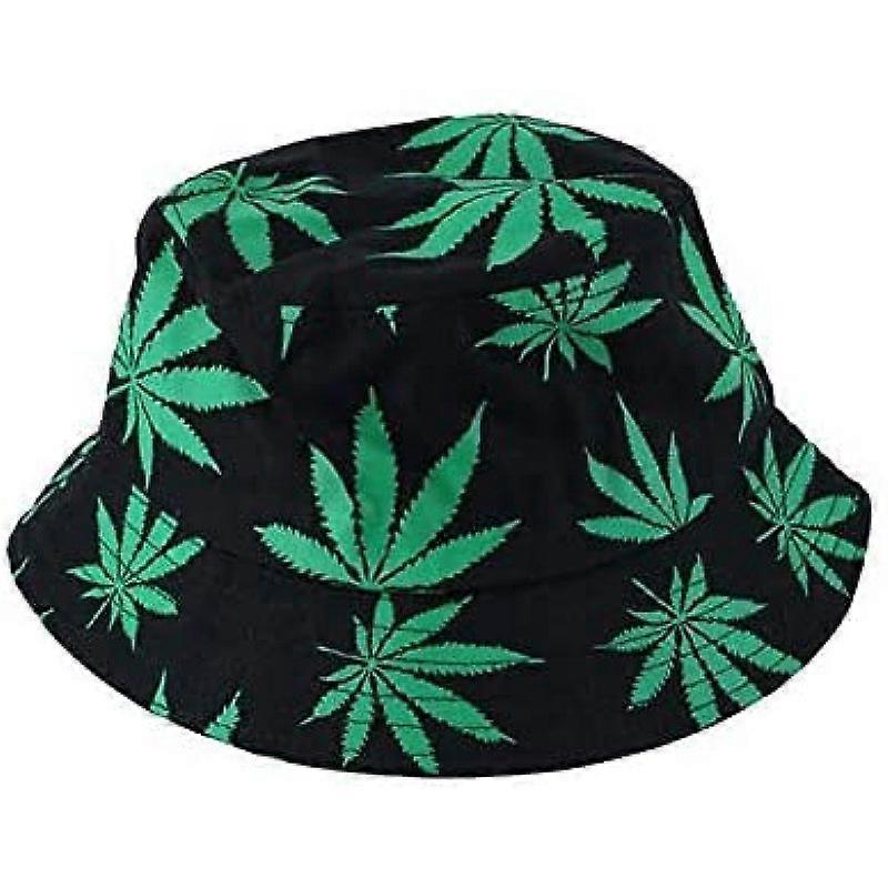 Unisex sun hat bucket hat hemp pattern hat head circumference 58cm