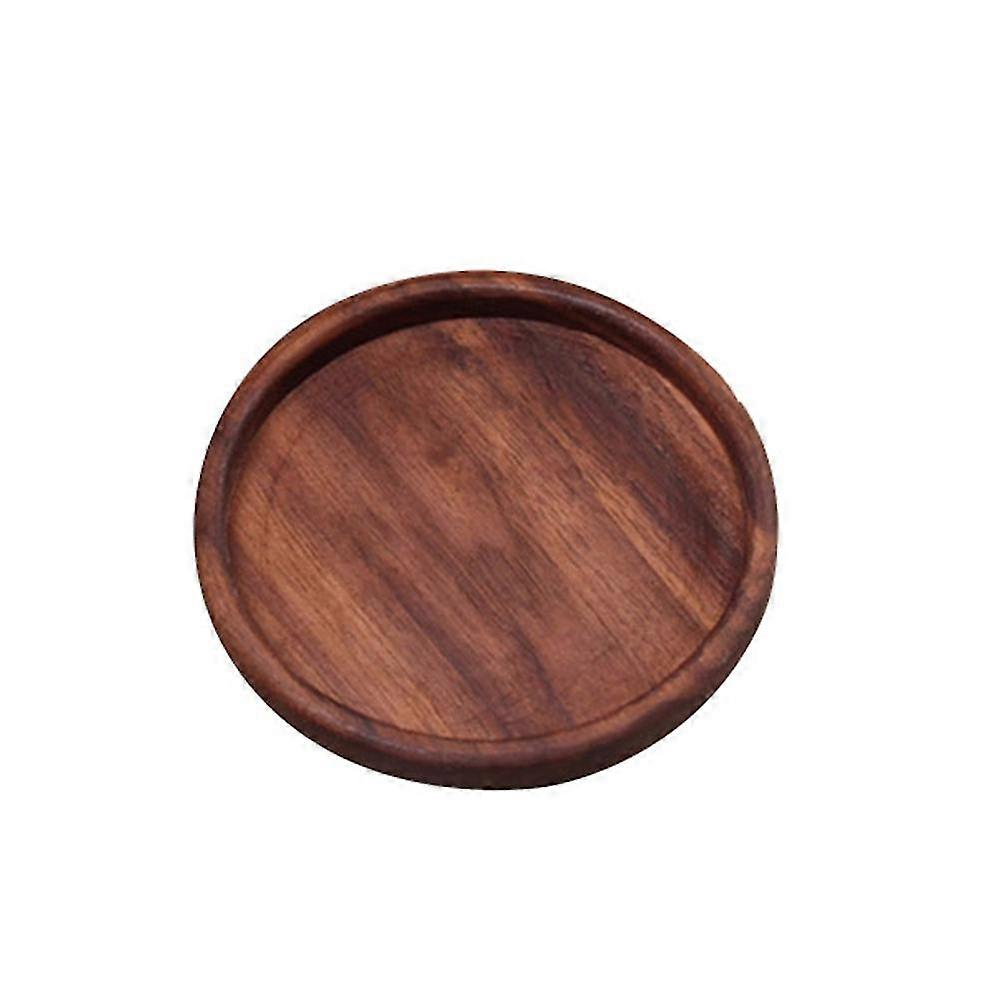 Black Walnut Wooden Round Coaster