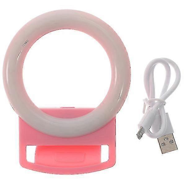 Selfie Ring Light Adjustable Brightness Level Phone Ring Light Clip On Ring Light