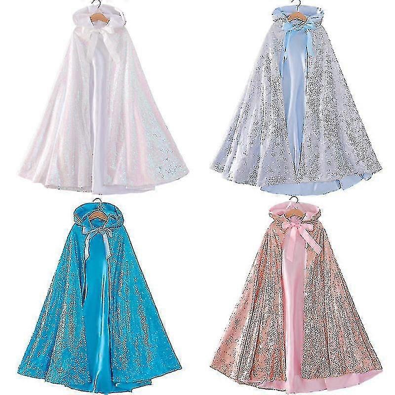 اتجاه جديد أطفال الترتر مقنع عباءة الأميرة بنات كامل الطول زي كيب طويل