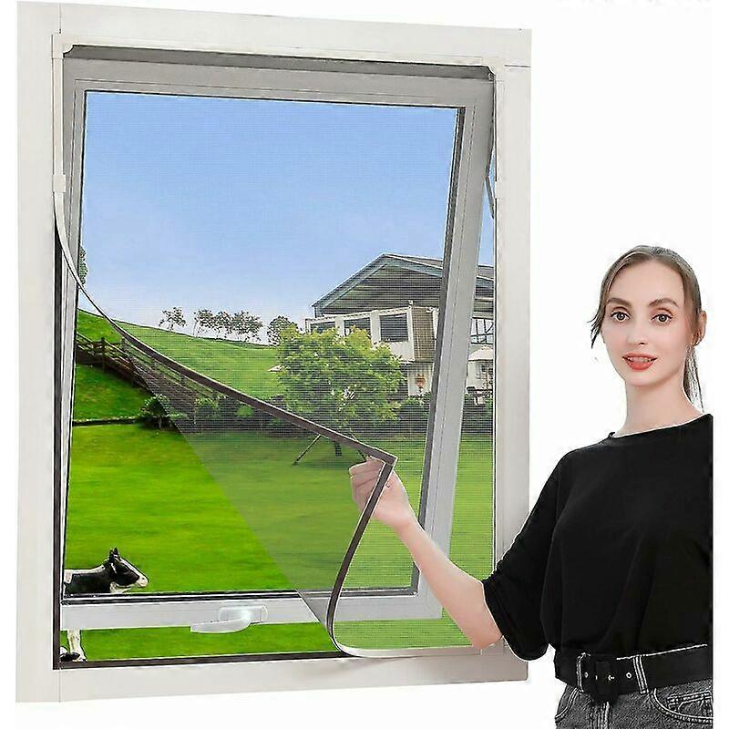 Repeated cutting anti - insect magnetic mosquito net 150 X 175 cm, magnetic mosquito net curtain with adjustable frame, washable without punching, whi