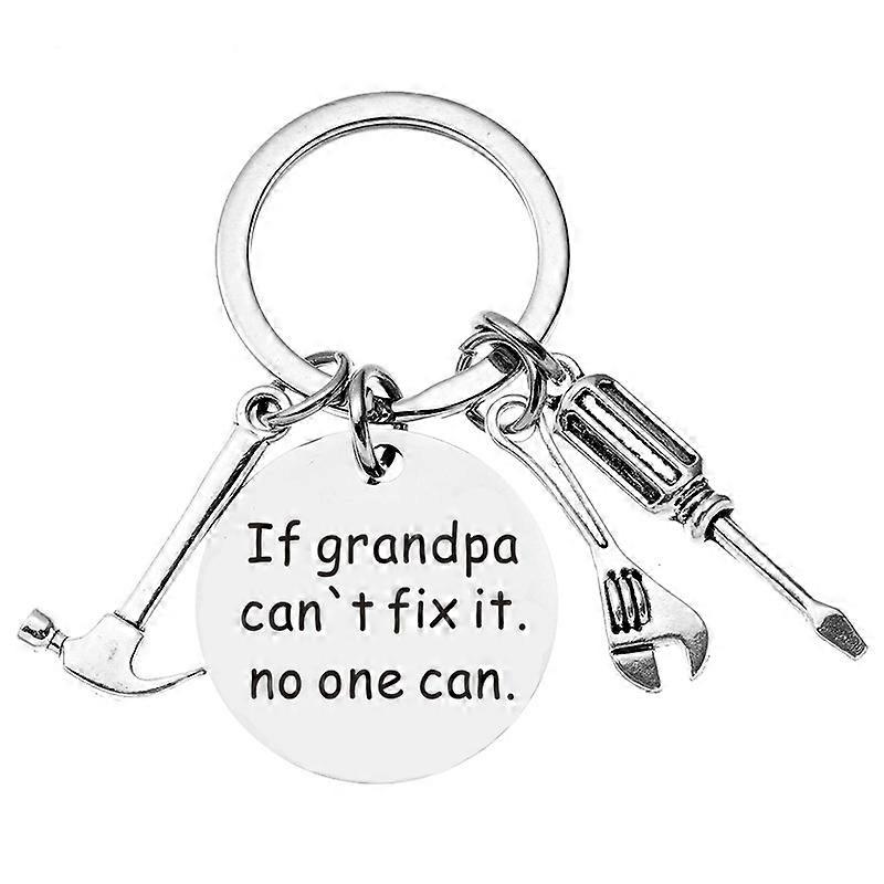 Father's Day gift for dad Father's Day tool hammer screwdriver wrench 30*30mm keychain A2