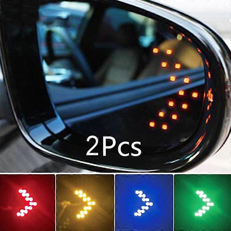 2pcs /set 14SMD Car Led Rearview Arrow Panel Light Arrow Panel Indicator Light Car LED Rear Reverse Bulb LED Turn Signal Lamp