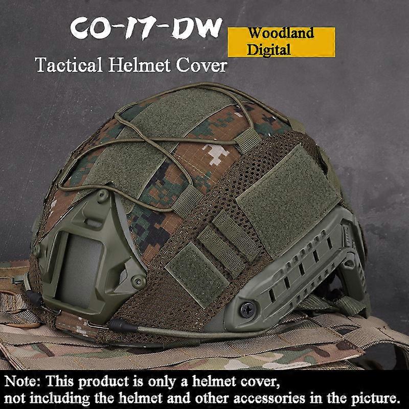 thumbnail interactive-video image 1 of IDOGEAR Tactical Helmet Cover For Maritime Helmet With NVG Battery Pouch Hunting 1 of 1