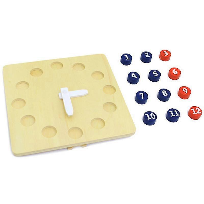 Wood Educational Clock For Children Playing-c