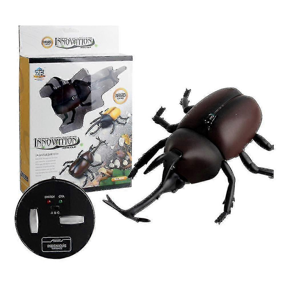1 Set Electric Rc Beetle Toy Simulation Walking Swerve Beetle Insect Toy