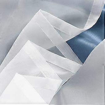 Suhoaziia Set di 3 tende da cucina con fiocchi di neve blu e alberi di Natale, mantovane corte con tasca per bastone, mantovane per bar, privacy, trattamento per finestre per camera da