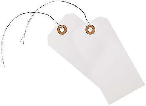 Shipping Tags With Wires, 4 3/4in. X 2 3/8in, Pack Of 100