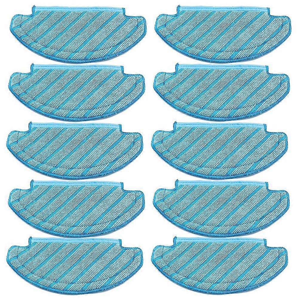10Pcs Mop Cloths Cleaning Pads for Deebot Ozmo T8 T8 Max N8 / N8 Pro Vacuum Accessories