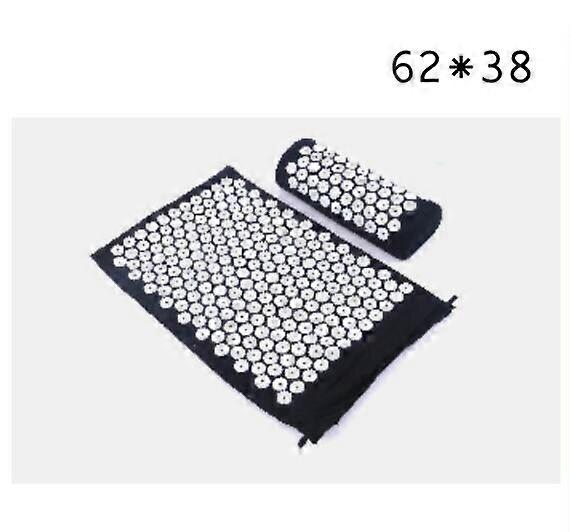 Acupressure Mat Sensi Massage Mat Pillow Set Kuznetsov's Applicator for Neck Foot Yoga Mat with Needle Back Massager Cushion Pad Yoga & Pilates Block