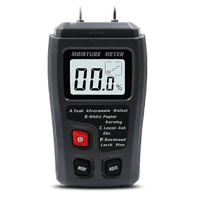 0-99.9% Two Pins Digital Wood Moisture Meter Wood Humidity Tester Hygrometer Timber Damp Detector Large LCD Display