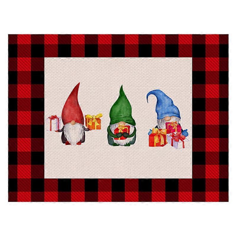 Checkered Placemat for Holiday Dining Decor