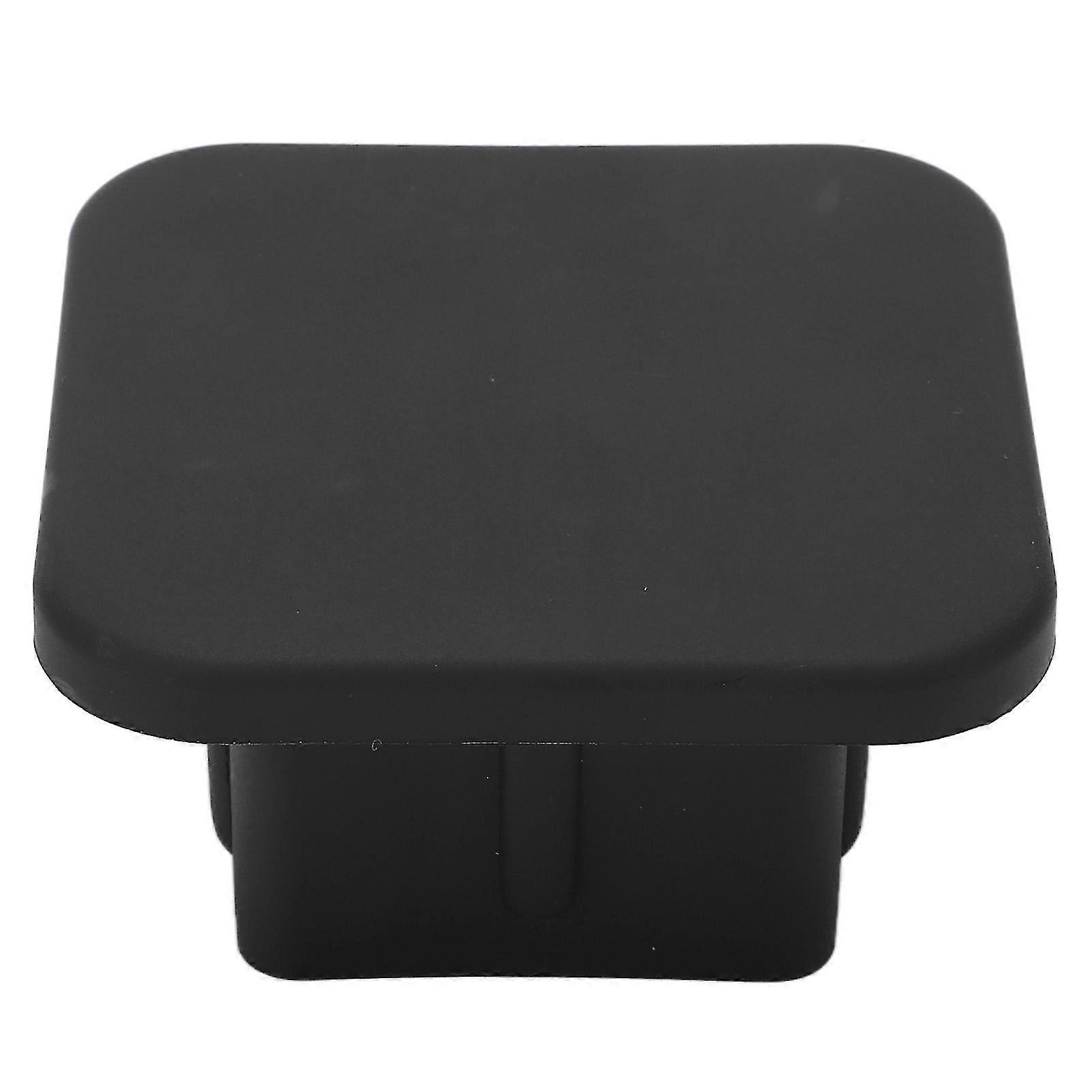 Black Rubber Trailer Hitch Cover Flexible Tow Receiver Tube Cap Plug compatible with Vehicles