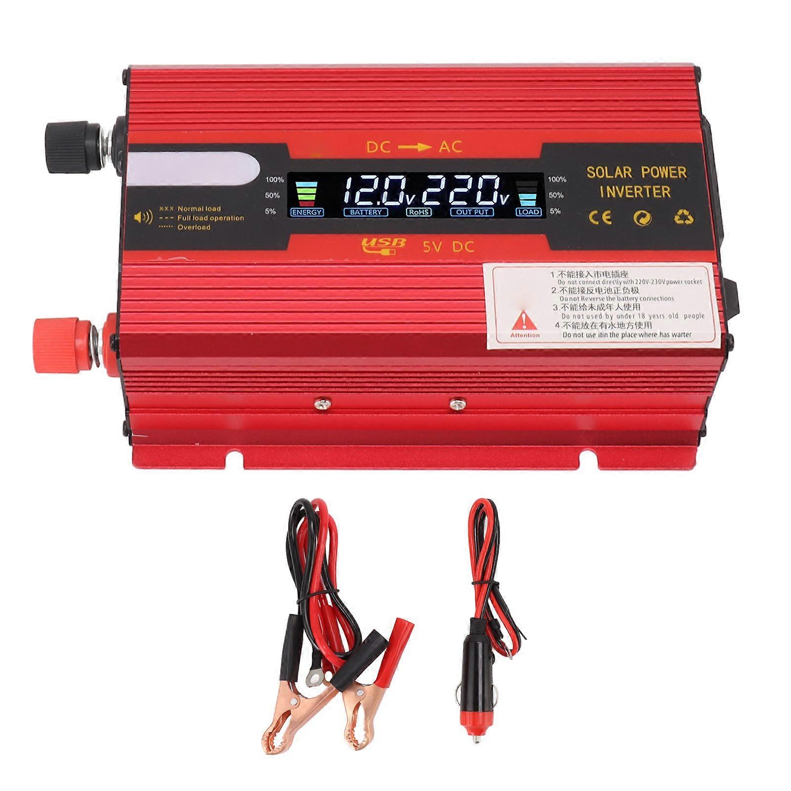 Onduleur à onde sinusoïdale modifiée de 420 watts Onduleur de voiture 12V 420W avec écran LCD