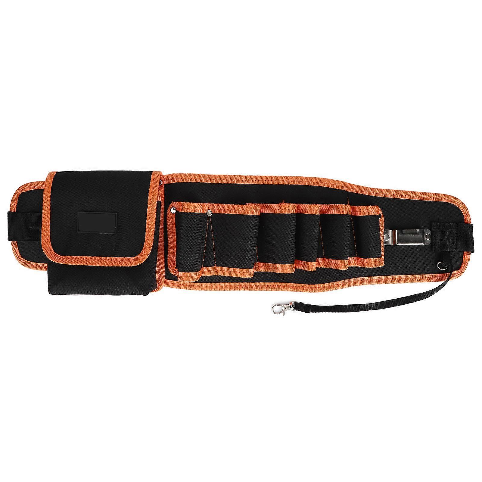 多機能オックスフォードファブリックツール電気技師用収納ウエストバッグオーガナイザー大工配管工右ポケット付き6穴