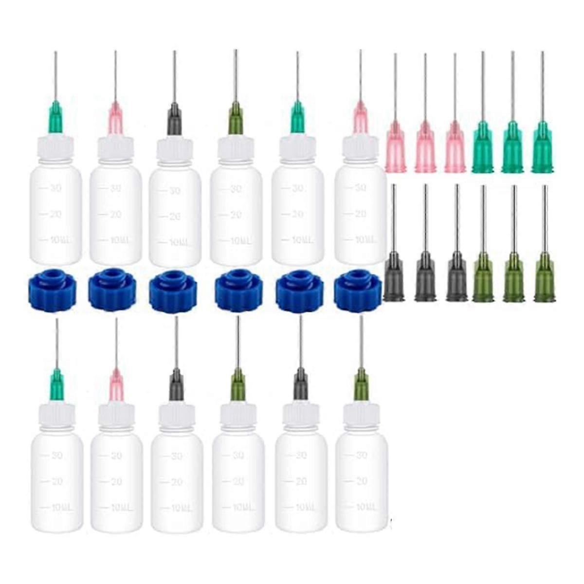 12PCS Glue Applicators Bottles,with Blunt Needle Tip 14ga 16ga 18ga 20ga for Glue Applications,Paint Quilling Craft