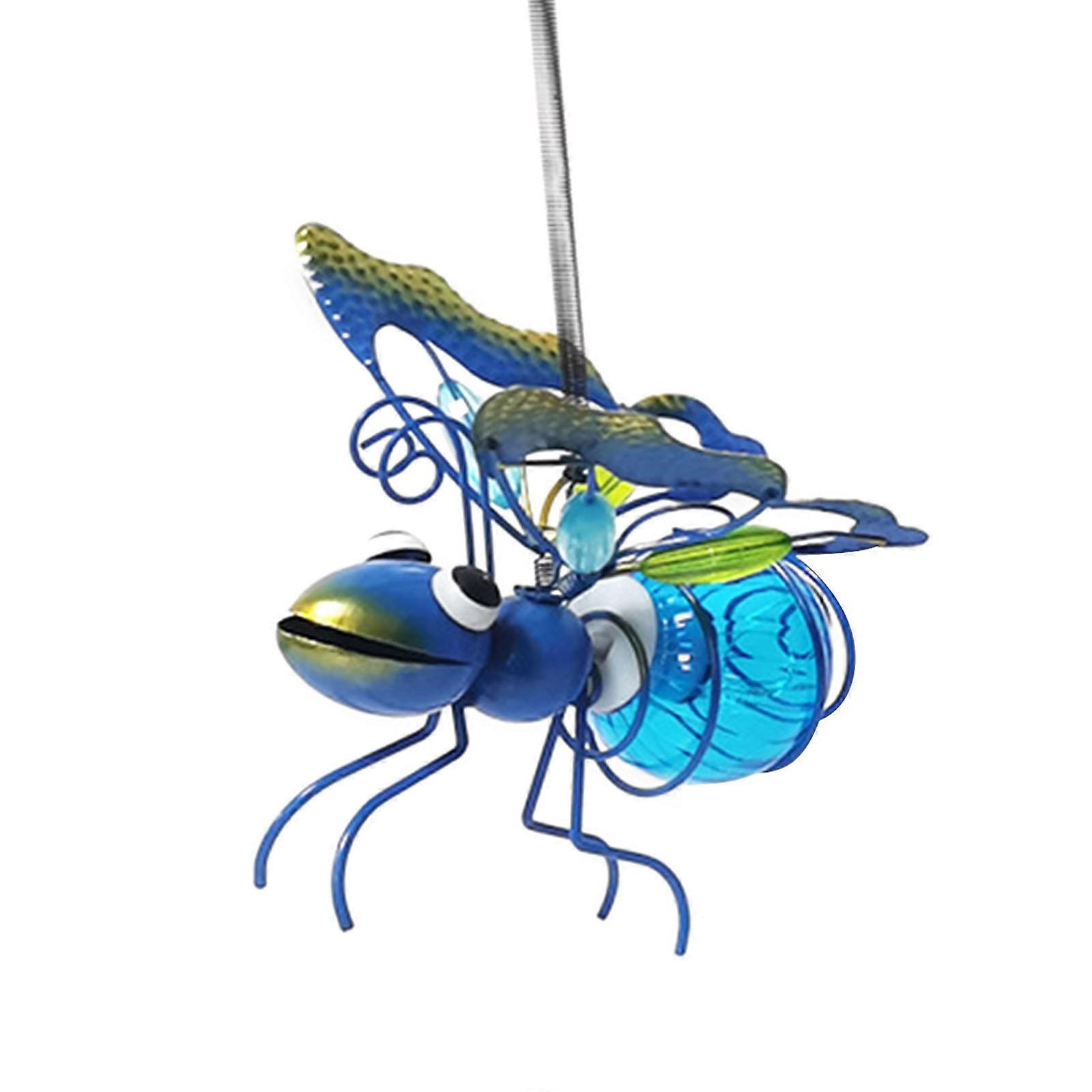 ソーラーLED跳ね返りBEEガーデン置物彫刻ぶら下がっている屋外の庭のアート装飾、50%オファー