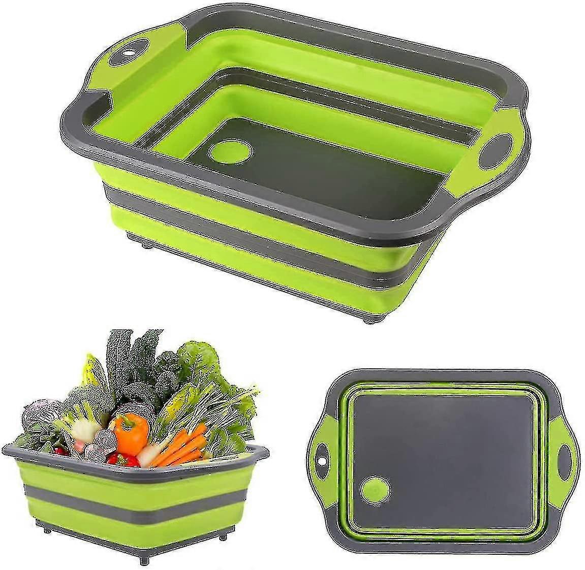 4 In 1 Foldable Cutting Board With Sink ()
